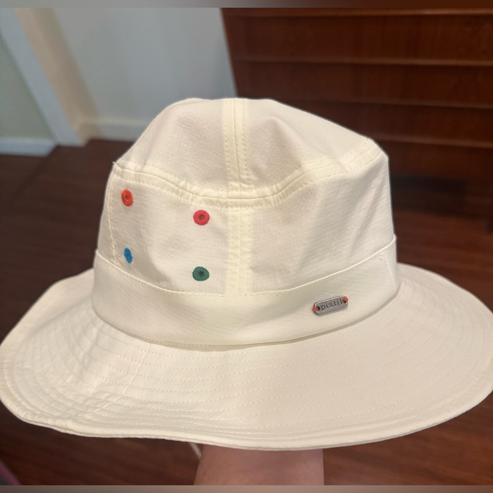 Pistil Tango wide brim sunhat in white O/S NWOT
